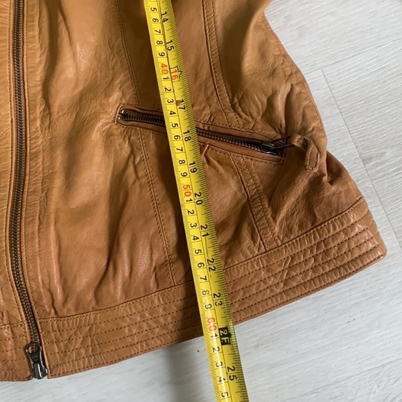 Scully soft Leather Western Braided studs Camel Tan Jacket size L vintage - Picture 11 of 16